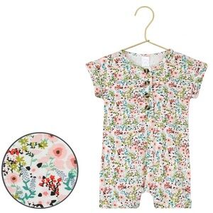 Lou Lou & Co - Millie Floral Romper - Sz 12-24 Mo